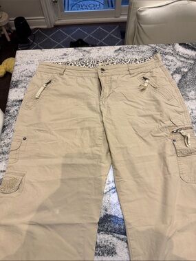 Men's Casual Cargo Pants in Beige - Lightweight Comfort